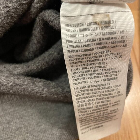 VINTAGE 2000s Y2K ABERCROMBIE GREY SEQUIN HOODIE - Picture 10 of 15